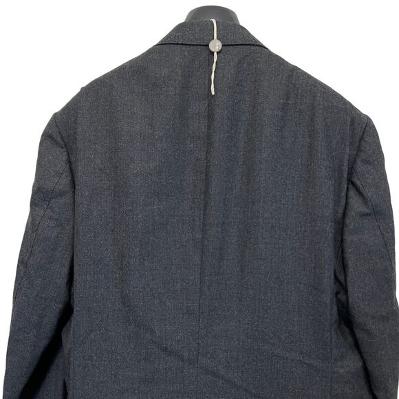 Bagnoli Sartoria Napoli Suit Wool Gray Virgin Wool & Cashmere Blend Size 44 US - Picture 12 of 16